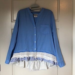 Anthropologie Holding Horses Boho Blouse (Size 4)